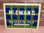 Panneau publicitaire bière 1971 Mc Ewans Scotch Ale, Enlèvement ou Envoi, Utilisé, Panneau publicitaire