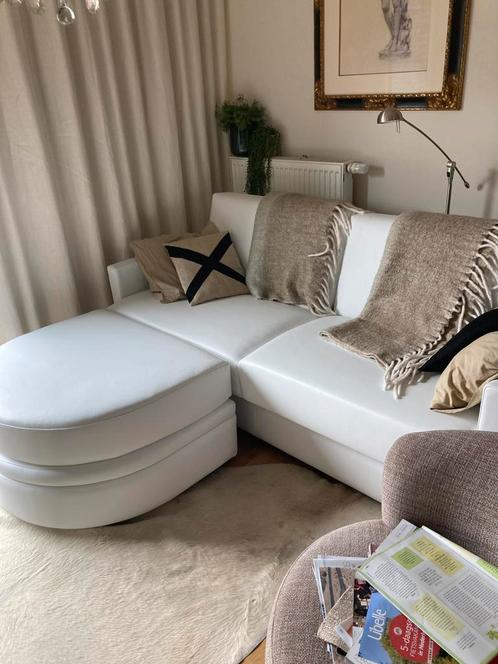 Nieuw wit zetelbed 2m, Huis en Inrichting, Zetels | Complete zithoeken, Nieuw, Leer, Ophalen