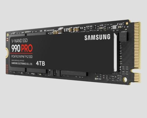 Samsung 990 PRO - Interne SSD - PCIe 4.0 - NVMe M.2 - 4 TB, Computers en Software, Harde schijven, Zo goed als nieuw, Laptop, Intern