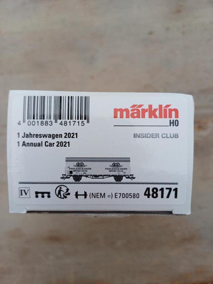 Marklin 48171 Insider wagon 2021, Hobby en Vrije tijd, Modeltreinen | H0, Nieuw, Wagon, Wisselstroom, Märklin, Ophalen of Verzenden
