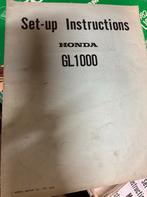 Set up-instructies voor oer Goldwing GL1000 1975, Motoren, Ophalen of Verzenden, Honda