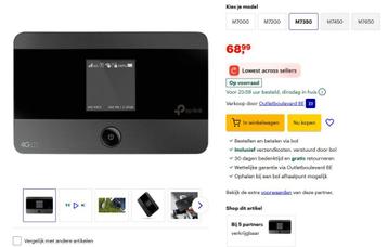 Mobiele MiFi router  beschikbaar voor biedingen