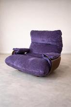 Ligne Roset Marsala paarse fluwelen fauteuil, Ophalen of Verzenden, Zo goed als nieuw, Stof