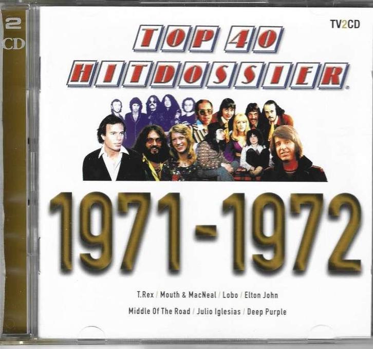 2 CD Top 40 Hitdossier 1971-1972, CD & DVD, CD | Rock, Comme neuf, Pop rock, Enlèvement ou Envoi