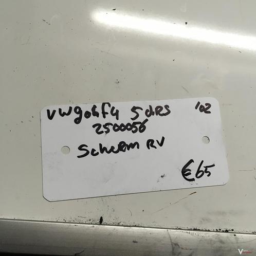 Vw Golf 4 5drs 2.0 B 2002  Wagennr 2500056  Voorscherm Recht, Auto-onderdelen, Carrosserie, Spatbord, Gebruikt, Ophalen