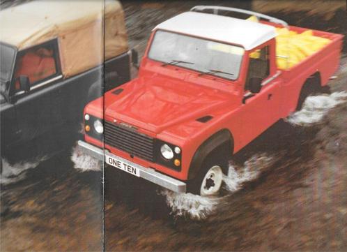 LAND ROVER NINETY / ONE-TEN, Boeken, Auto's | Folders en Tijdschriften, Zo goed als nieuw, Overige merken, Ophalen of Verzenden