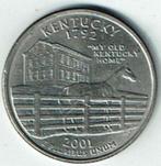 1/4 dollar USA Kentucky 2001 D, Postzegels en Munten, Munten | Amerika, Verzenden, Noord-Amerika, Losse munt