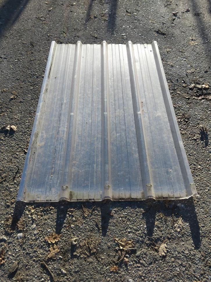 Damwandprofiel Lichtdoorlatende plaat 160 x105x4cm Kunststof, Tuin en Terras, Bergingen en Tuinkasten, Gebruikt, Overige typen