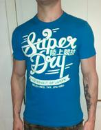 Heren t-shirt blauw vintage Superdry M, Envoi, Neuf, Taille 48/50 (M), Bleu