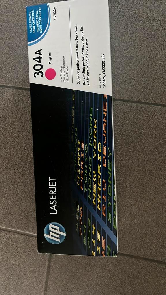HP 304A toner LaserJet magenta authentique, Computers en Software, Printerbenodigdheden, Zo goed als nieuw, Toner, Ophalen of Verzenden