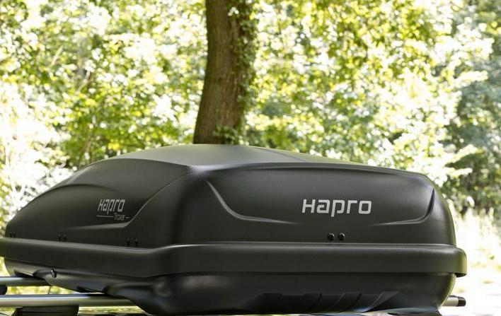 Hapro Traxer 6.6 avec barres de toit Thule (open railing), Autos : Divers, Coffres de toit, Comme neuf, Enlèvement