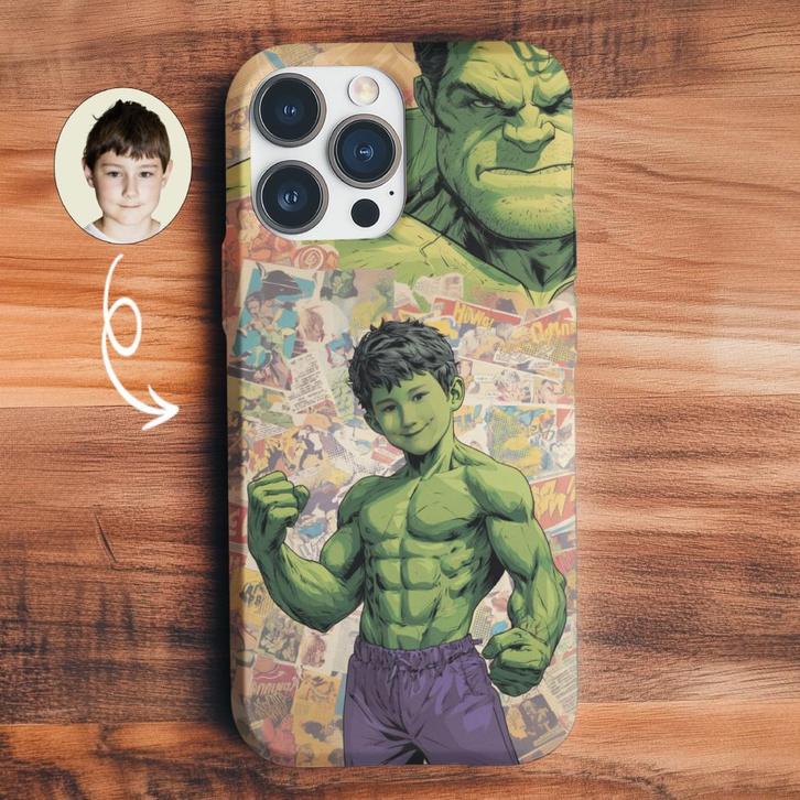 Coque telephone personnalisée enfant avec photo – Mini-Hulk, Telecommunicatie, Mobiele telefoons | Hoesjes en Screenprotectors | Apple iPhone