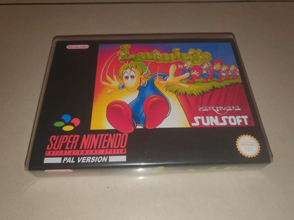 Lemmings SNES Game Case, Games en Spelcomputers, Games | Nintendo Super NES, Zo goed als nieuw, Verzenden