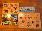 Houten inlegpuzzels, Kinderen en Baby's, Speelgoed | Kinderpuzzels, Van hout, Minder dan 10 stukjes, 6 maanden tot 2 jaar, Zo goed als nieuw