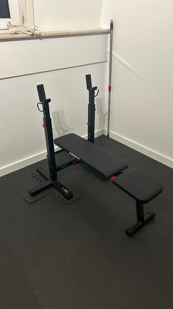 Corength Folding 80kg Bench Press, Sport en Fitness, Fitnessmaterialen, Zo goed als nieuw, Armen, Borst, Rug, Ophalen
