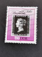 DDR 1990 - eerste postzegel Penny Black, Postzegels en Munten, Ophalen of Verzenden, DDR, Gestempeld