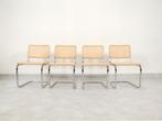 4 'S32' Thonet chairs by Marcel Breuer, Bruin, Ophalen of Verzenden, Zo goed als nieuw, Vier