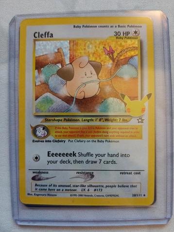 Carte Pokémon Cleffa  20/111 - Celebrations en anglais. beschikbaar voor biedingen