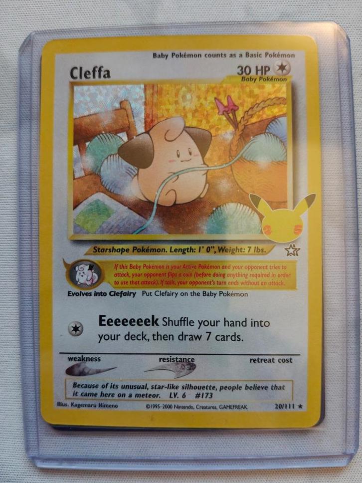 Carte Pokémon Cleffa  20/111 - Celebrations en anglais., Hobby & Loisirs créatifs, Jeux de cartes à collectionner | Pokémon, Neuf