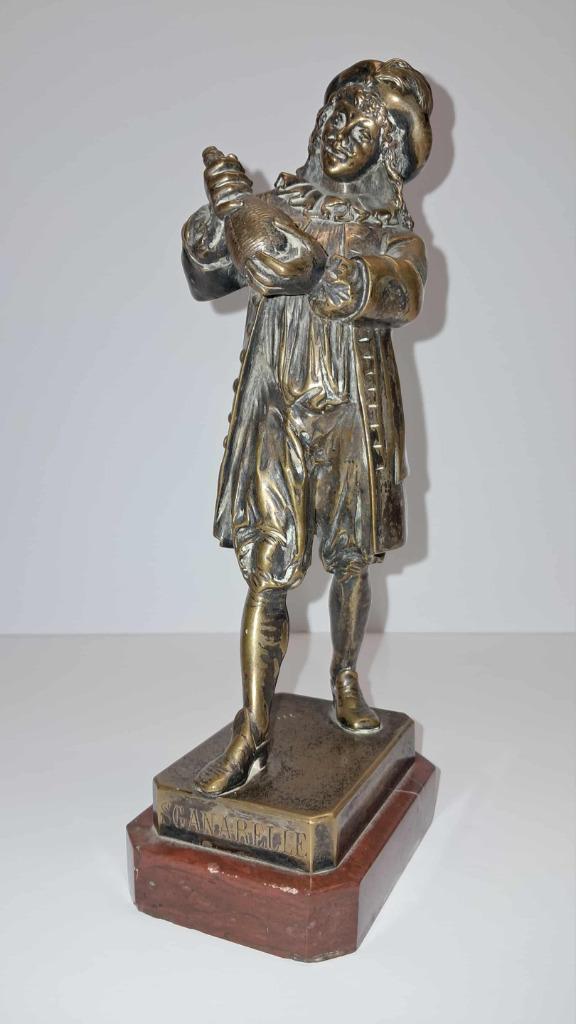 Sganarelle (Molière) — statuette signée A. Lalouette, Verzamelen, Beelden en Beeldjes, Gebruikt, Mens, Ophalen