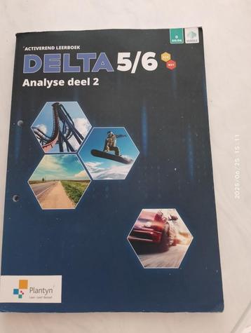 Analyse Delta 5/6 partie 2, code ISBN voir photo, Enlèvement ou Envoi, Comme neuf