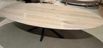 Ovale massieve eiken tafel, Huis en Inrichting, Ophalen, 100 tot 150 cm, Eikenhout, 200 cm of meer