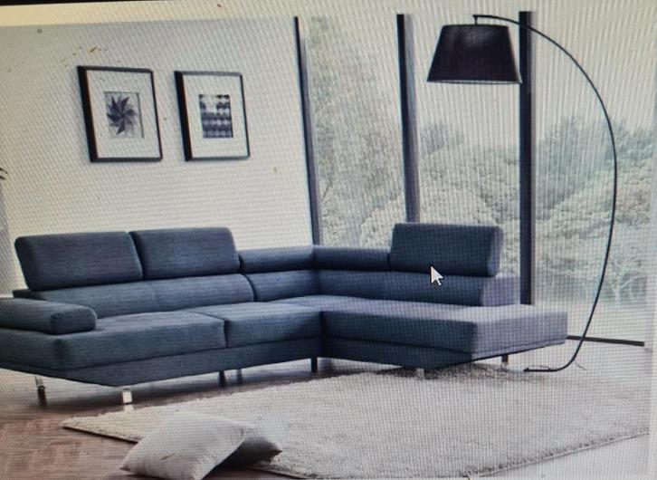 Nieuwe  hoek salon's in stof en leder, Huis en Inrichting, Zetels | Complete zithoeken, Nieuw, Hout, Leer, Stof, Ophalen of Verzenden