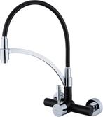 Erg mooie zwarte/chroom keukenkraan --  NIEUW !!, Enlèvement ou Envoi, Neuf, Chrome, Robinet