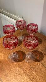 Val St Lambert - Cristal - Lot de 5 verres, Antiquités & Art, Antiquités | Verre & Cristal