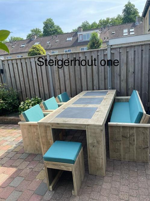 Steigerhout tuinmeubelen tuinset stoelen bank tuinbank, Tuin en Terras, Tuinbanken, Nieuw, Hout, Ophalen of Verzenden