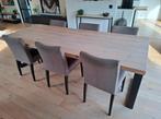 8 stoelen Belgische fabrikant Mobitec, Huis en Inrichting, Ophalen, Gebruikt, Hout, Vijf, Zes of meer stoelen