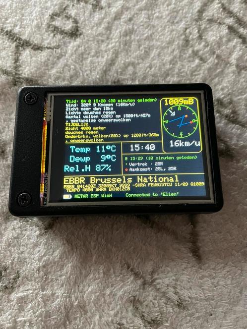 EBBR luchthaven METAR decoder monitor, Audio, Tv en Foto, Decoders en Harddiskrecorders, Nieuw, Decoder, Ophalen of Verzenden
