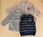 Blauwe debardeur + 2 hemdjes, maat 2-3 jaar, Enlèvement ou Envoi, Utilisé, Garçon, Chemise ou Chemisier