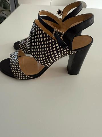 Stijlvolle dames schoenen -zwart wit - 38 - atelier content beschikbaar voor biedingen