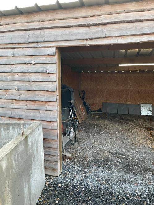 Houten schuur 9m lengte 5.5m breedt, Tuin en Terras, Tuinhuizen, Zo goed als nieuw, Schuur, Ophalen