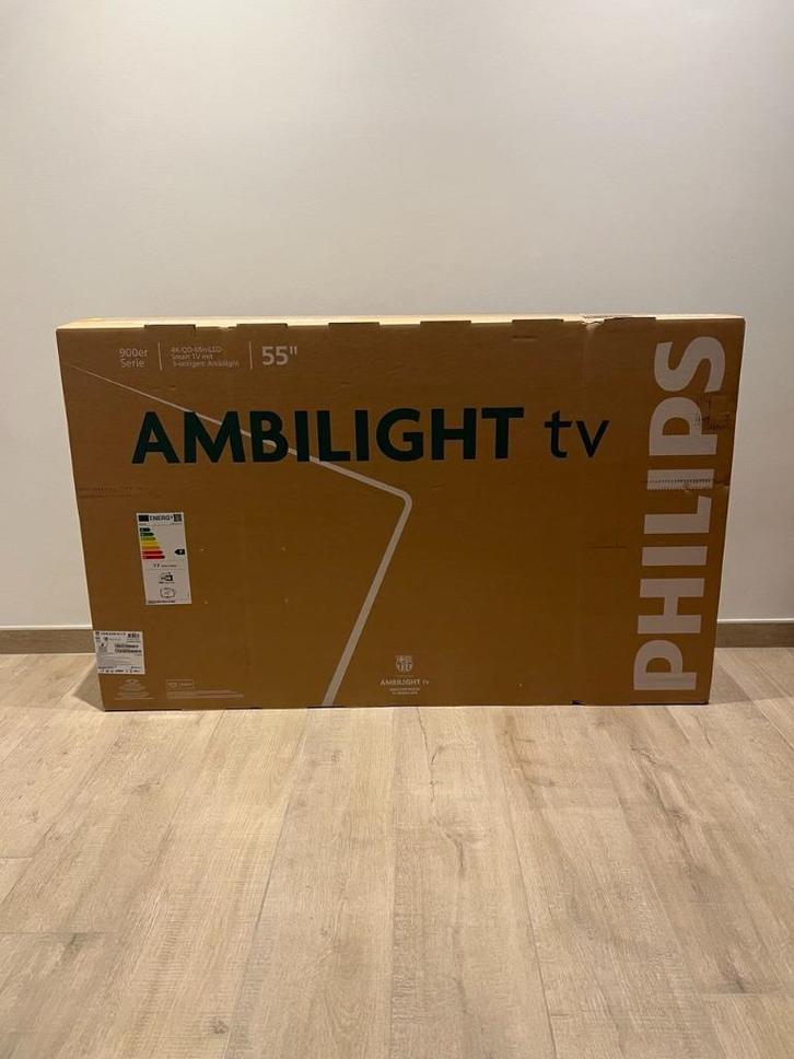 Philips Ambilight 55” 55MLED910 (2025) 4K Smart TV, Audio, Tv en Foto, Televisies, Nieuw, QLED, 100 cm of meer, 4k (UHD), Philips