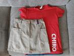 Chiro rokje en t-shirt maat 12/152 , samen weg voor 20€, Ophalen, Gebruikt