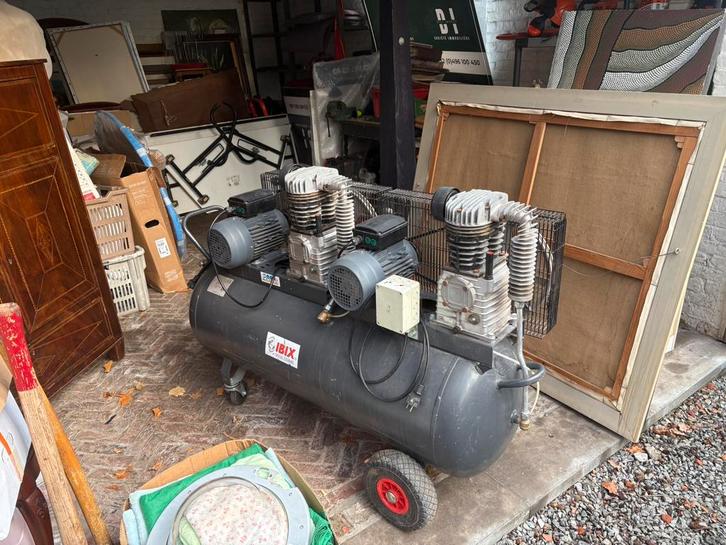 Ibix compressor +zandstraler 500 liter, Bricolage & Construction, Compresseurs, Comme neuf, Enlèvement