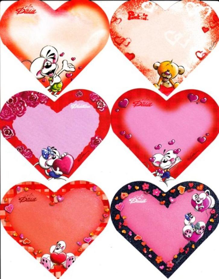 Diddl hartjes, Verzamelen, Diddl, Nieuw, Papier, Kaart of Schrift, Diddl, Ophalen of Verzenden