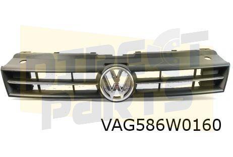 Volkswagen Polo grille (bij AC / inc. embleem) (RYP satijnzw, Auto-onderdelen, Carrosserie, Spatbord, Volkswagen, Nieuw, Verzenden
