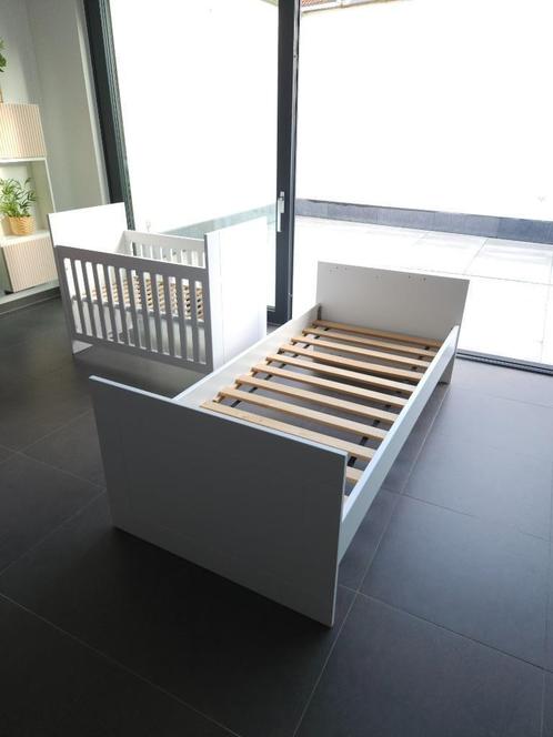 Bopita doorgroeibed ledikant-kinderbed, Huis en Inrichting, Slaapkamer | Bedden, Gebruikt, Eenpersoons, 90 cm, 200 cm, Hout, Wit