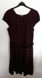 Robe manches courtes bordeaux et noir, Kleding | Dames, Jurken, Autre, Zwart, Zo goed als nieuw, Knielengte