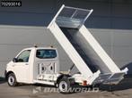 Volkswagen Transporter 150PK Kipper Trekhaak Euro6 Tipper Be, Auto's, Gebruikt, 4 cilinders, Volkswagen, Wit