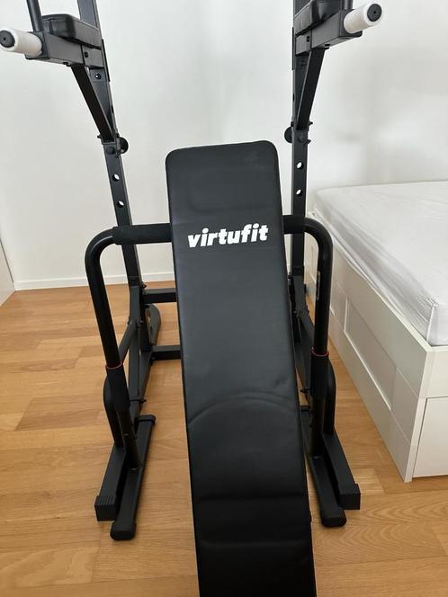 Power Tower Fitness - VirtuFit - Deluxe met Fitnessbank -, Sport en Fitness, Fitnessapparatuur, Zo goed als nieuw, Krachtstation