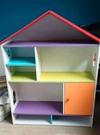 Fleurig houten poppenhuis, Ophalen, Gebruikt, Poppenhuis