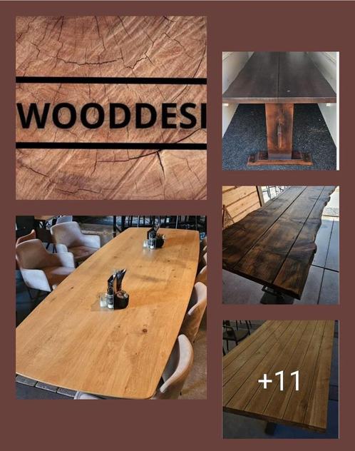 De mooiste tafels in diverse houtsoorten en maten, Huis en Inrichting, Tafels | Eettafels, Nieuw, Ophalen of Verzenden