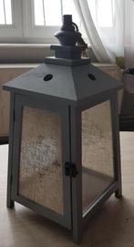 Lanterne design avec toile de jute (47 cm), Ophalen