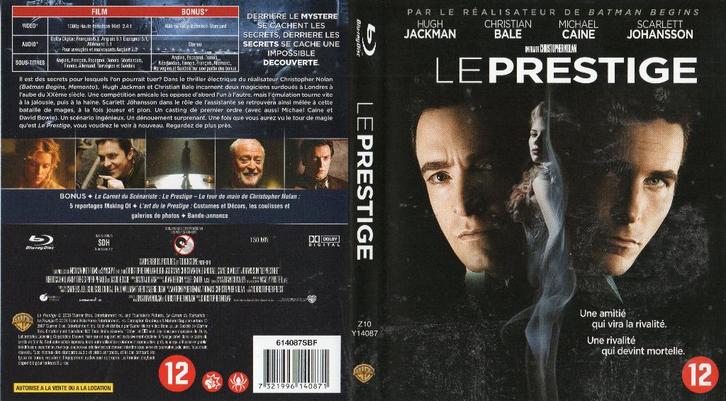 le prestige (the prestige) (blu-ray) neuf, CD & DVD, Blu-ray, Comme neuf, Science-Fiction et Fantasy, Enlèvement ou Envoi