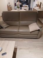 salon en cuir (beige), Maison & Meubles, Moins de 75 cm, Quatre personnes ou plus, 150 à 200 cm, Comme neuf