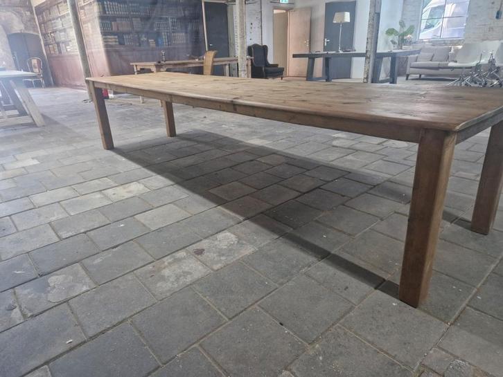 boerentafel-lange tafel- landelijke tafel- kasteel tafel, Huis en Inrichting, Tafels | Eettafels, Gebruikt, Ophalen